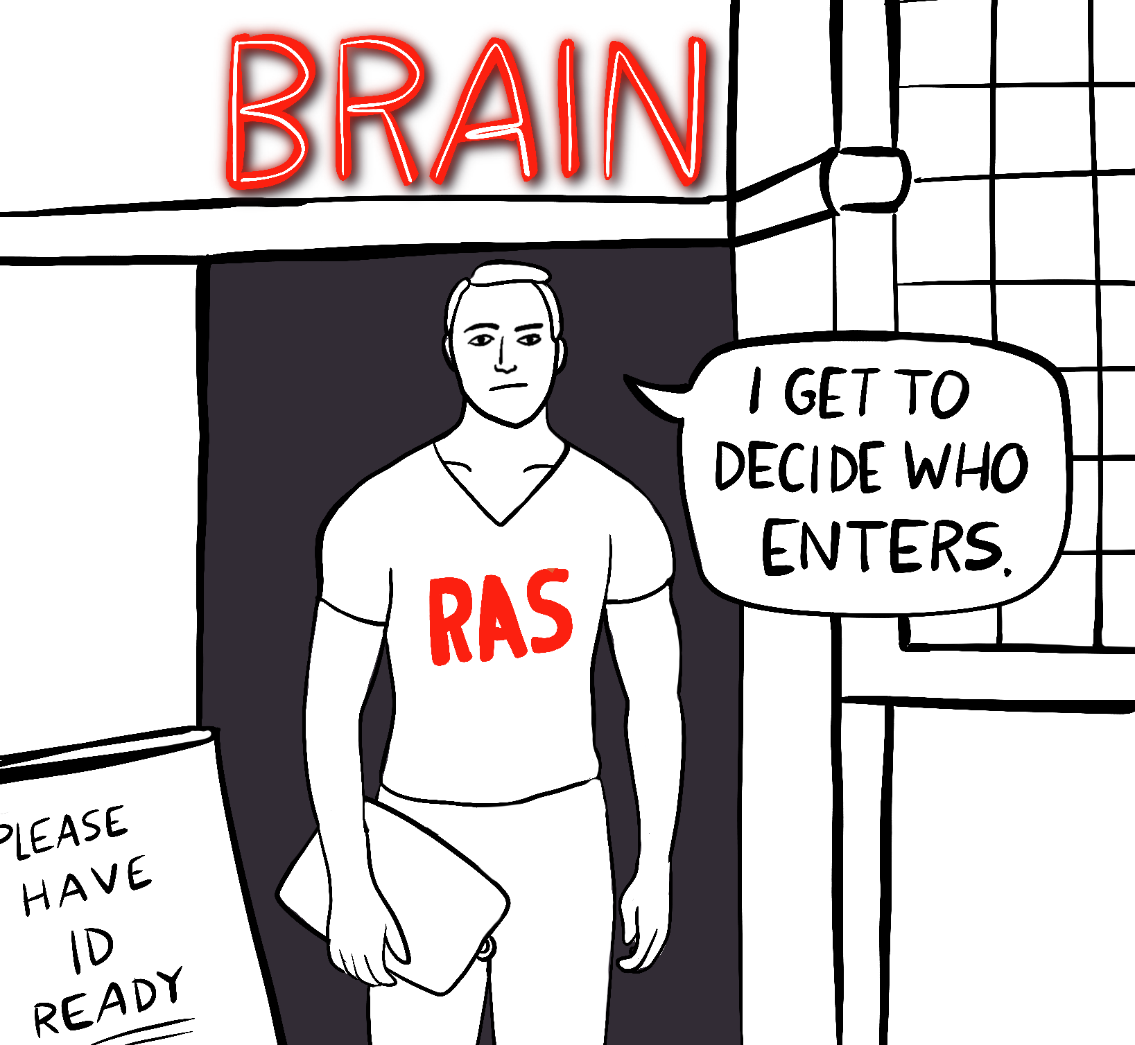 blog 1 – intro to RAS and evolutionary psych Reticular Activating System as bouncer