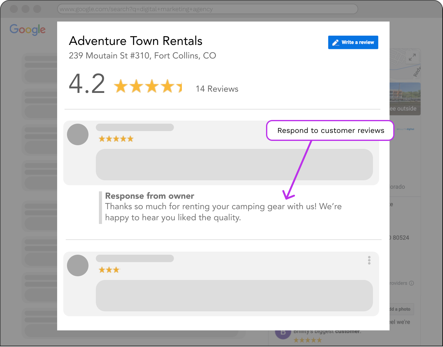 Image 2 – Respond to reviews